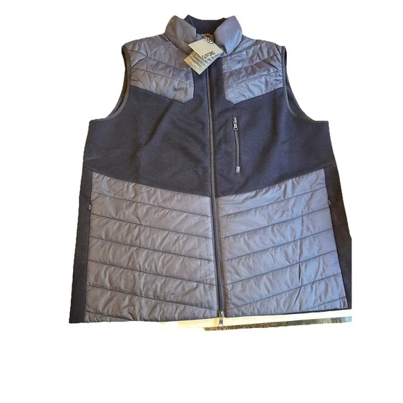 G/Fore Golf VestFull Zip Puffer Twilight Navy Wool Lined Men's XXL